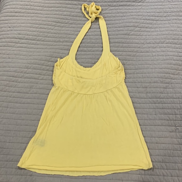 Guess Yellow and Gold Halter Top - Picture 2 of 3
